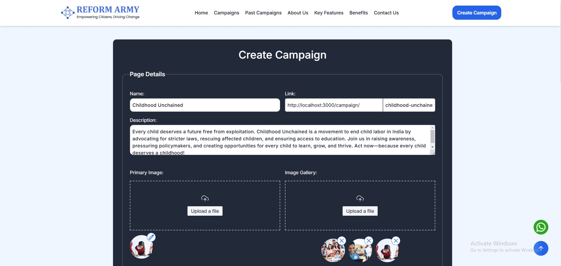 Create Your Campaign